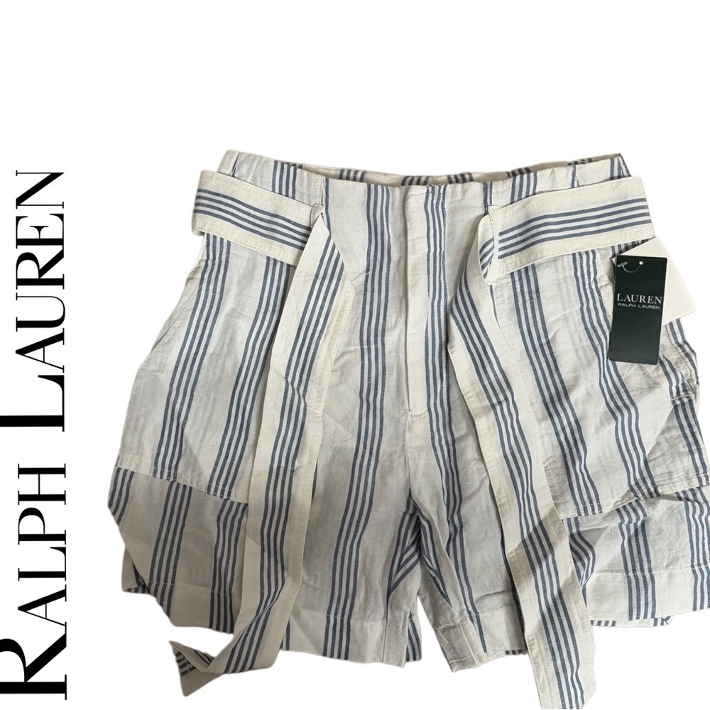 Ralph Lauren Blue and White Bermuda Shorts